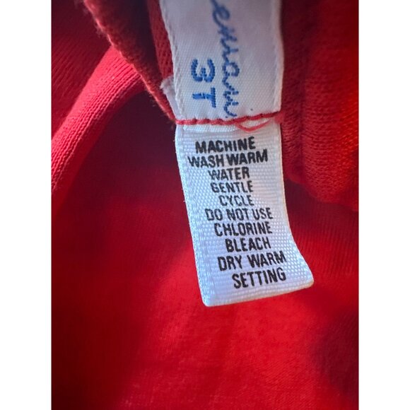 Red Florence Eiseman 3T Kids Turtleneck Sweater Vintage 80s - Picture 4 of 5